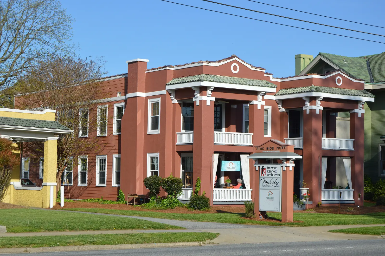 The historic Hardee Apartments on North Main Street in High Point, a short walk south of Sweet Old Bill's.