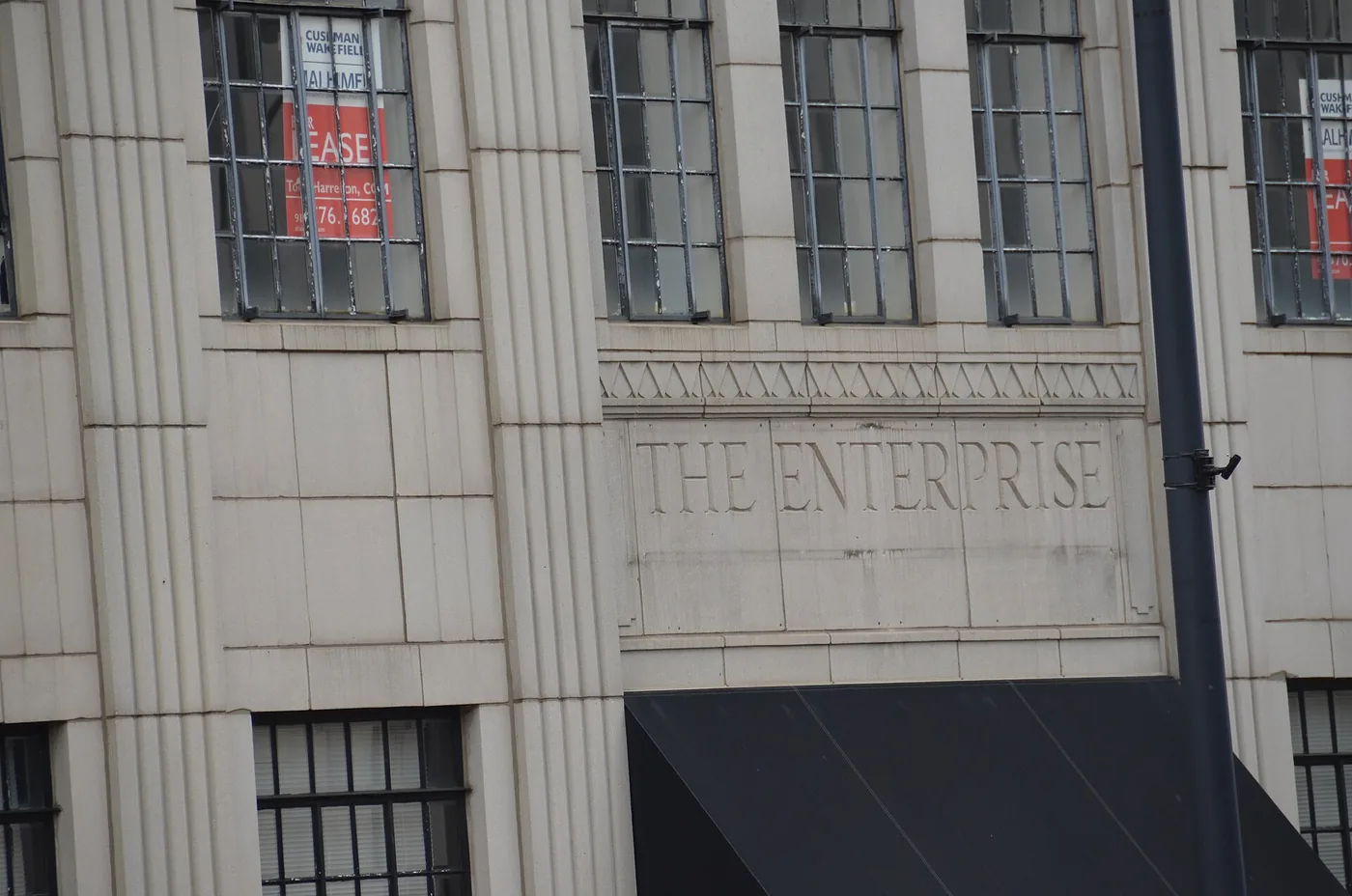 The name carved over the entrance of the Enterprise Building in downtown High Point.