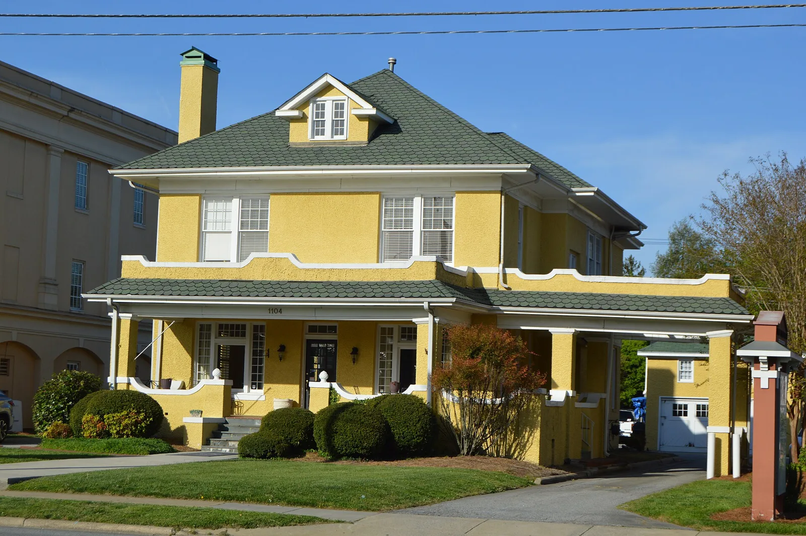 The J.C. Siceloff House, built in 1920, on North Main Street in High Point.