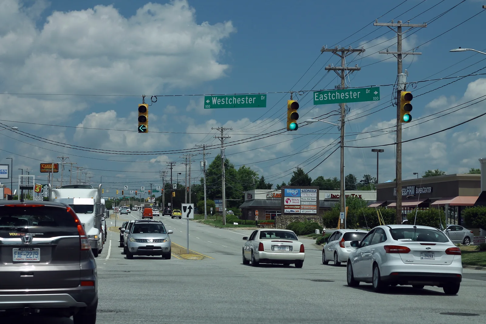 Main Street at Westchester and Eastchester drives in High Point.
