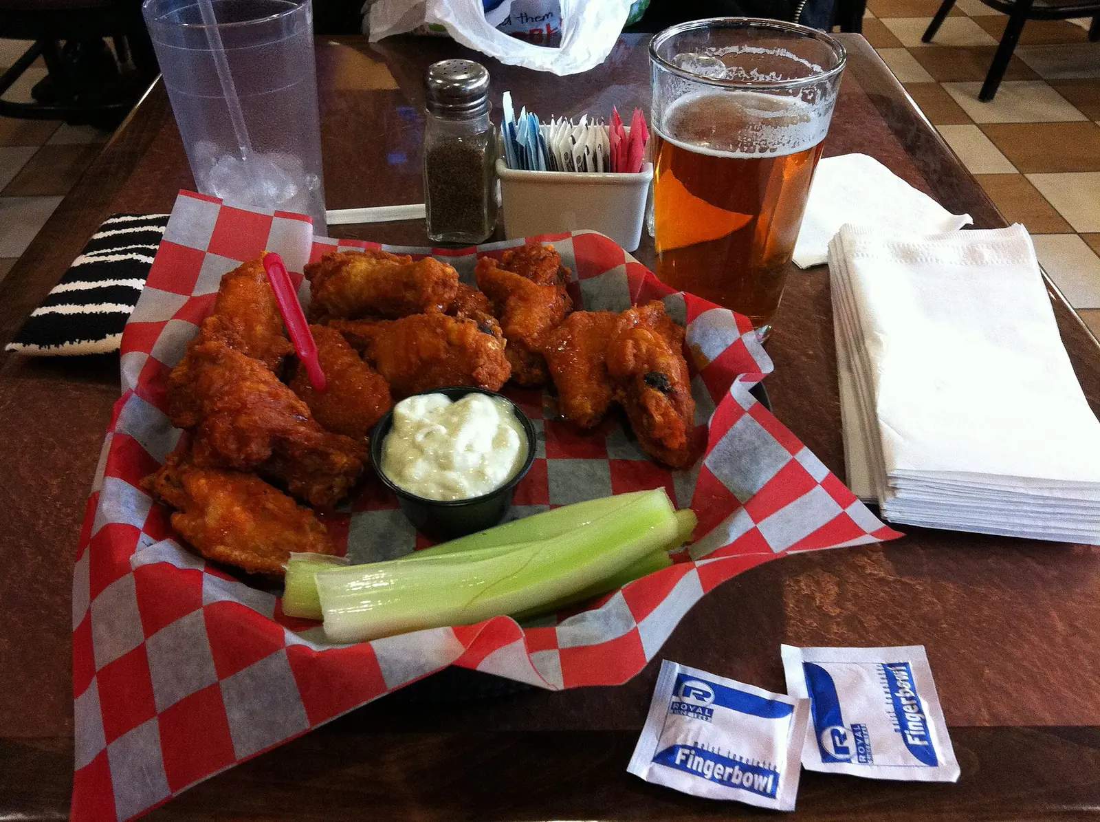 A basket of Buffalo wings at the Anchor Bar's airport location in Buffalo, N.Y. The photo was not taken in High Point.
